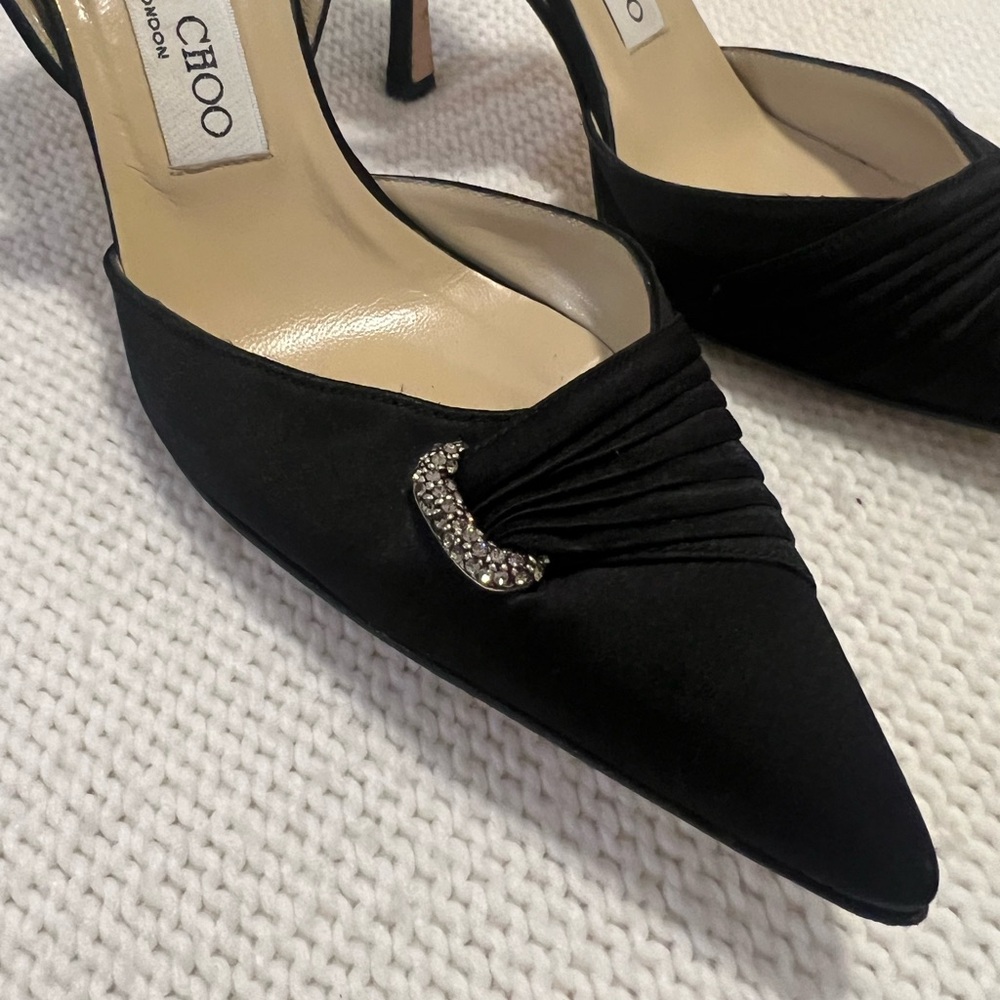 Jimmy Choo Black Heels with Embellishment - Picture 4 of 5